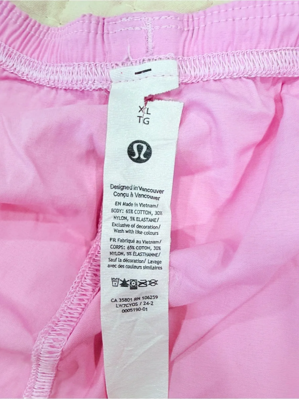 lululemon athletica Pink Women's blouse and Shorts set